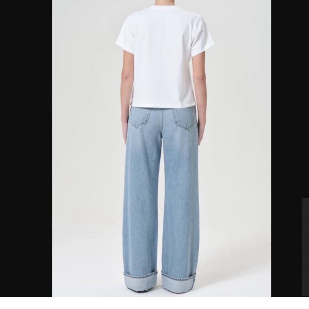 Agolde High-Rise Wide Leg Jeans in Light Blue - Picture 2 of 11